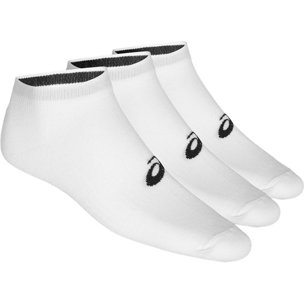 Asics 3 Pack Mens PED Socks White