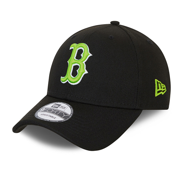 New Era Red Sox Neon 9Forty Blk