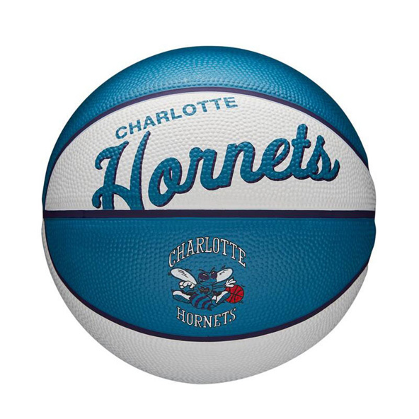Wilson NBA Size 3 Retro Charlotte Hornets Mini Basketball