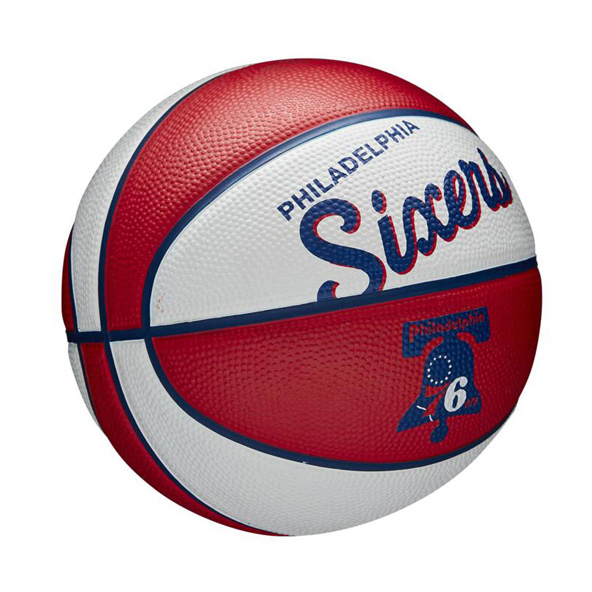 Wilson NBA Size 3 Retro Philadelphia 76ers Mini Basketball