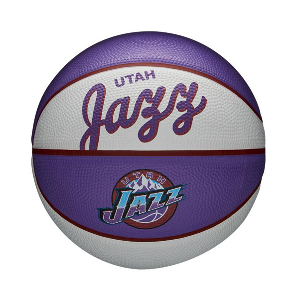 Wilson NBA Size 3 Retro Utah Jazz Mini Basketball