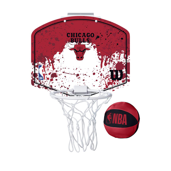 Wilson NBA Mini Hoop Chicago Bulls Red