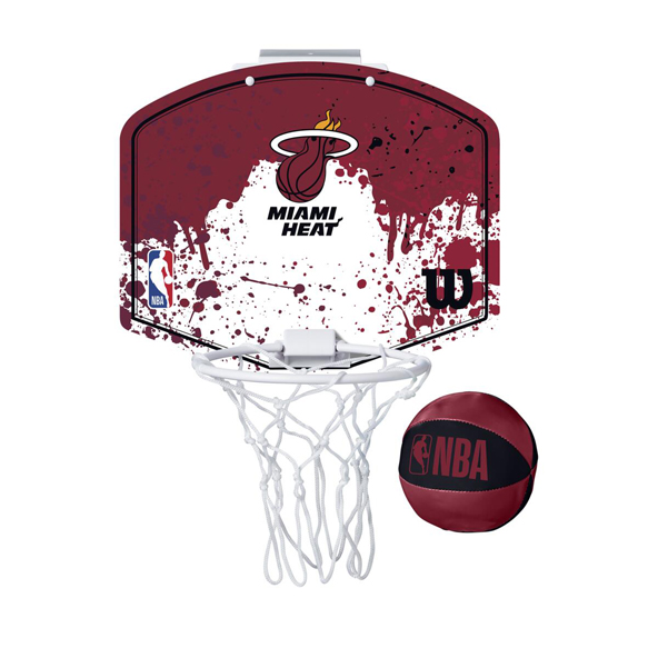 Wilson NBA Mini Hoop Miami Heat Purp