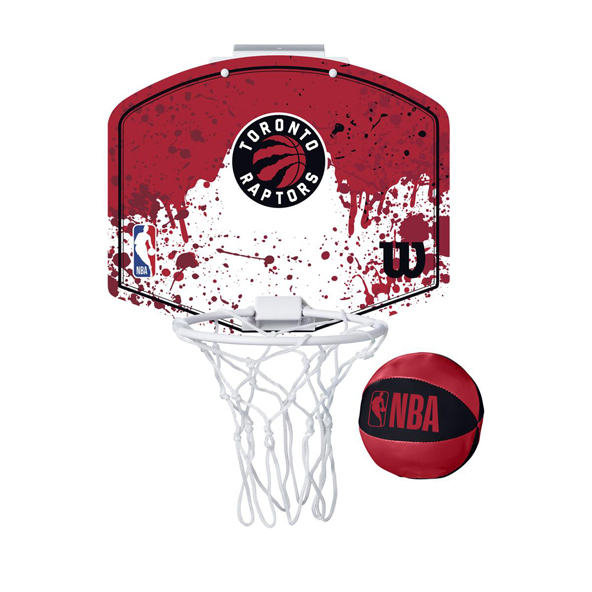 Wilson NBA Mini Hoop Toronto Raptors Red