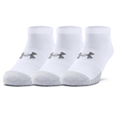 UA Heatgear NS Socks White, 3-7.5, White