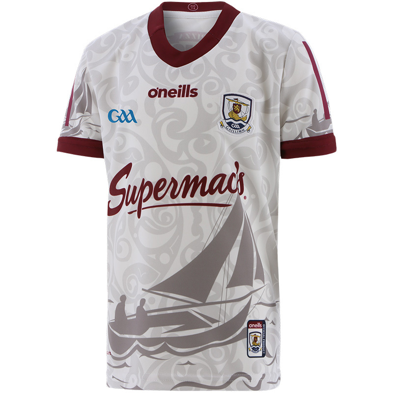 O'NEILLS GALWAY 21 GK HOME KID JERSEY WH