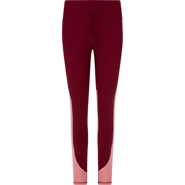 UA Wmns Rush ColdGear Novelty Tight  Red