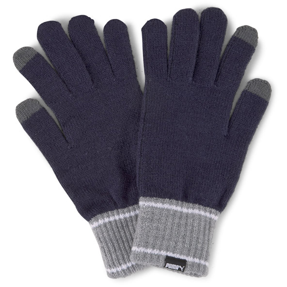 Puma Knit Gloves Navy