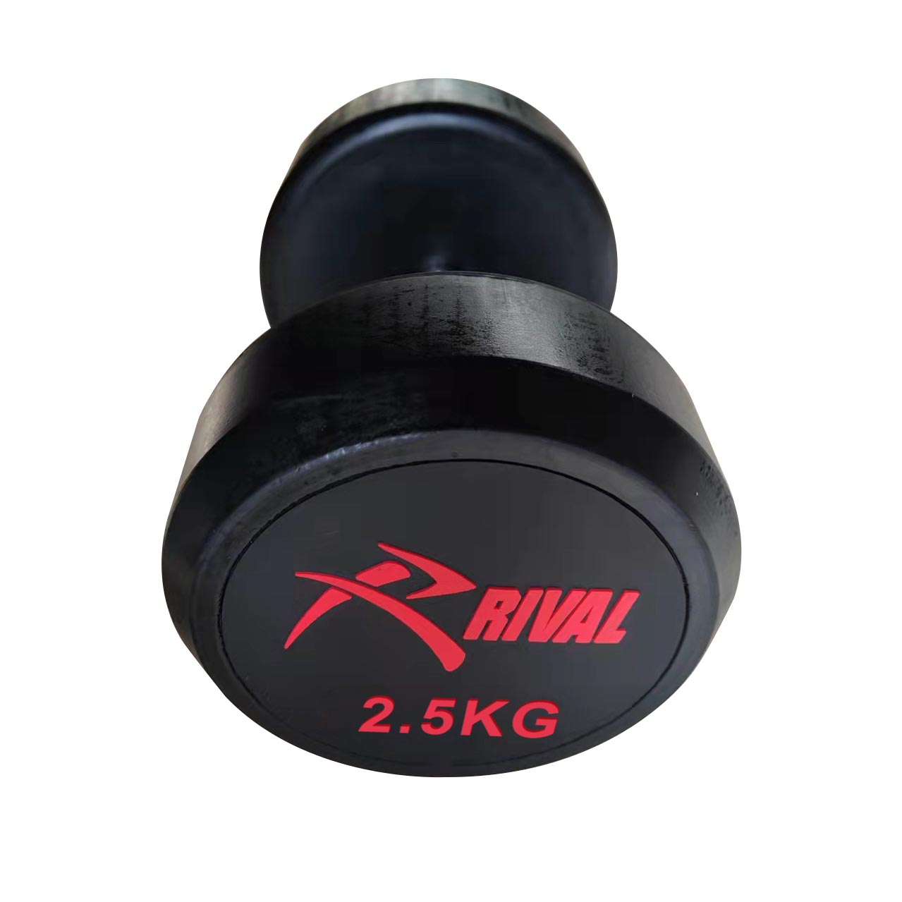 RIVAL ROUND RUBBER DUMBBELLS - 2.5KG PAIR