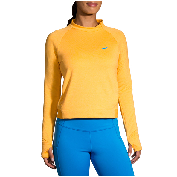 Brooks Wmns Notch Thermal LS Tee Yellow