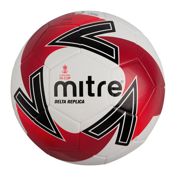Mitre Delta Replica FA Cup FB Size 5 Wh