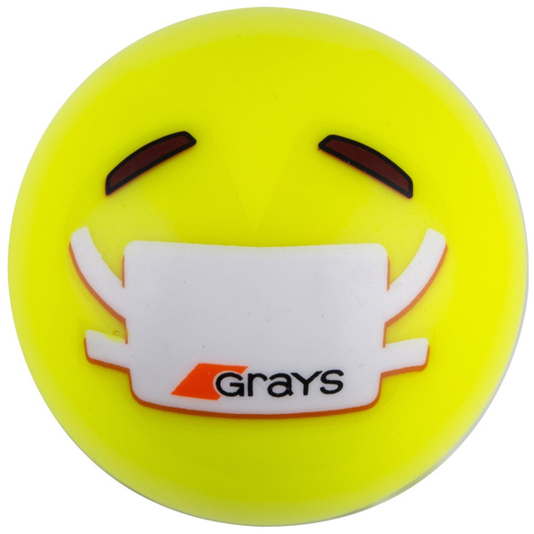 Grays Emoji Facemask Hockey Ball Yellow