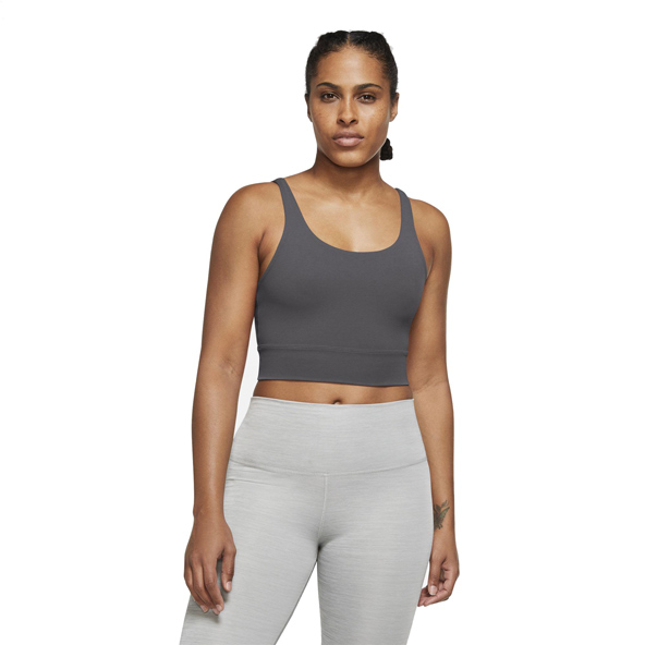 THE Nike Yoga Luxe Crop Tank Grey