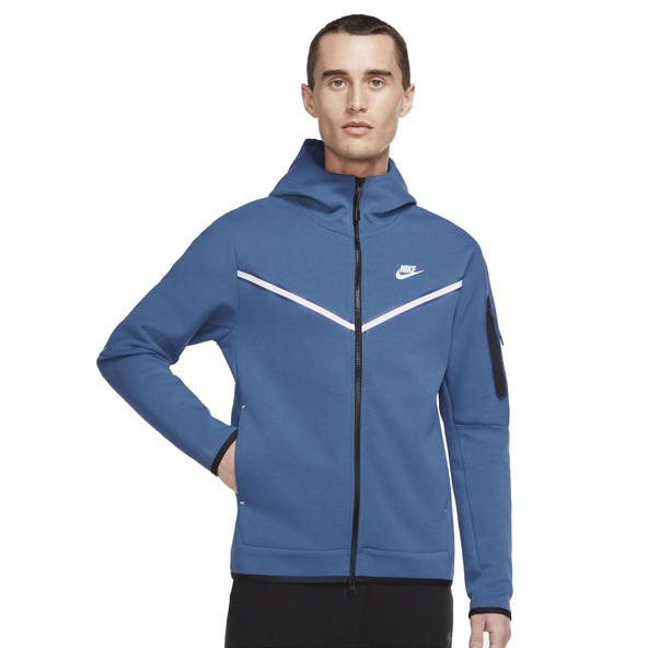 Nike Men's Sportswear Tech Flc Hoody Blu