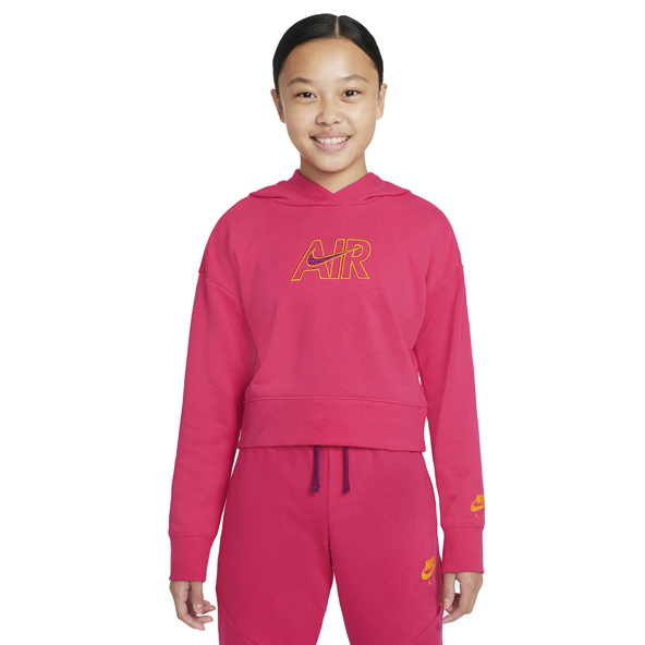 Nike Girls NSW Air FT Crop Hoodie Pink