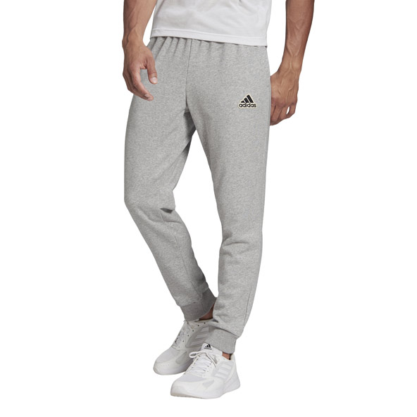 adidas Mens Essentials FeelComfy French Terry Pants Grey
