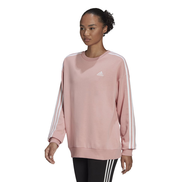 Adidas Womens Essentials Studio Lounge 3-Stripes Sweatshirt