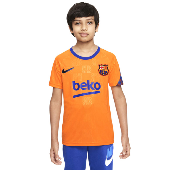 FC Barcelona Kids Nike Dri-FIT Pre-Match Soccer Top