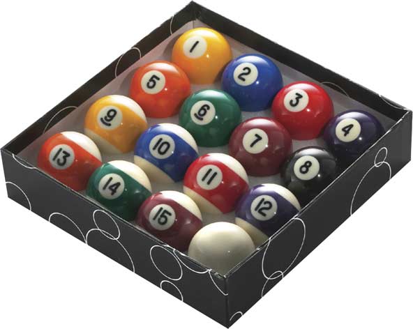 PowerGlide Pool Balls - Spots And Stripes