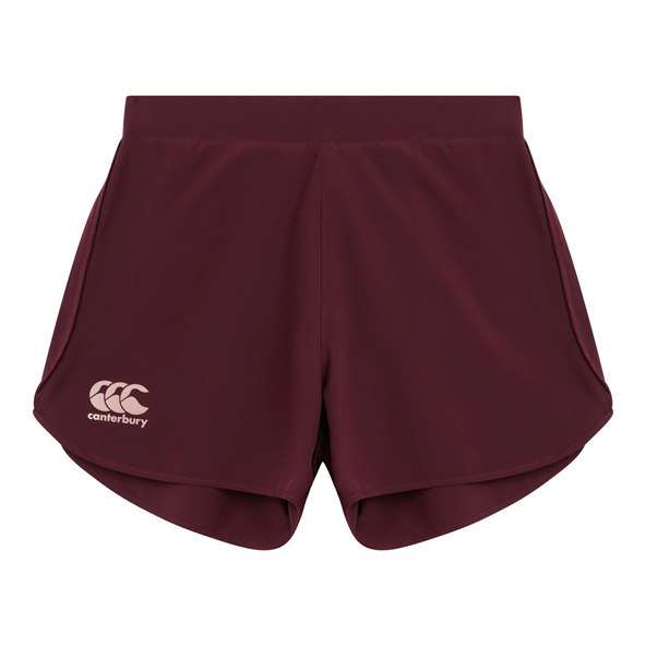 CCC Womens Woven Gym Short Maroon