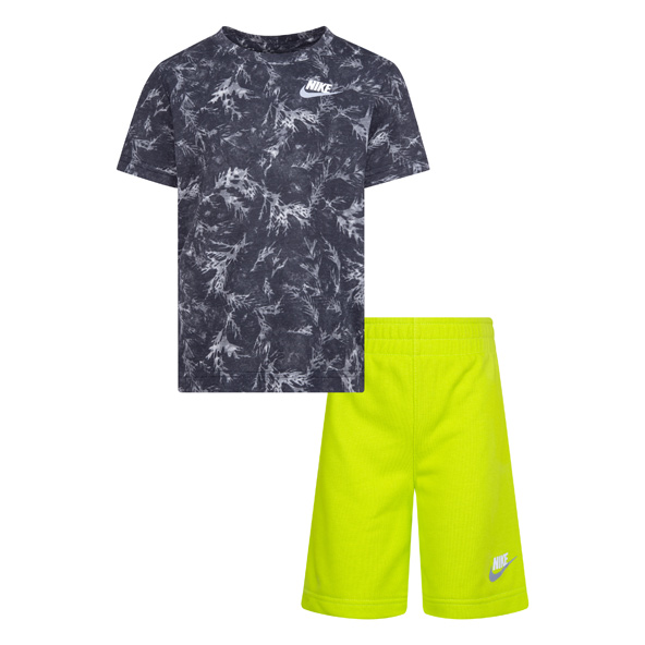 Nike Kids Sportswear Leafy Camo T-Shirt And Shorts Set