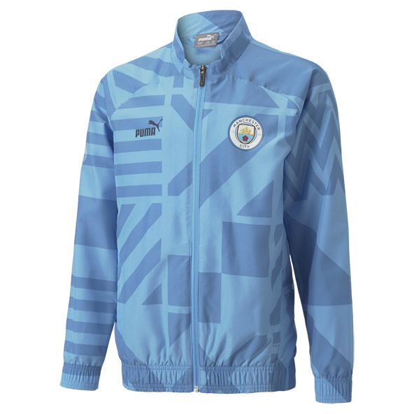 Puma Manchester City Football Club 2022/23 Kids Full-Zip Prematch Jacket