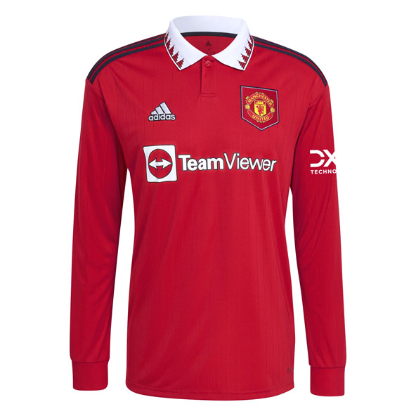 adidas Manchester United 2022/23 Home Long Sleeve Jersey