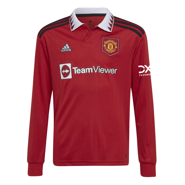 adidas Manchester United 2022/23 Long Sleeve Home Jersey