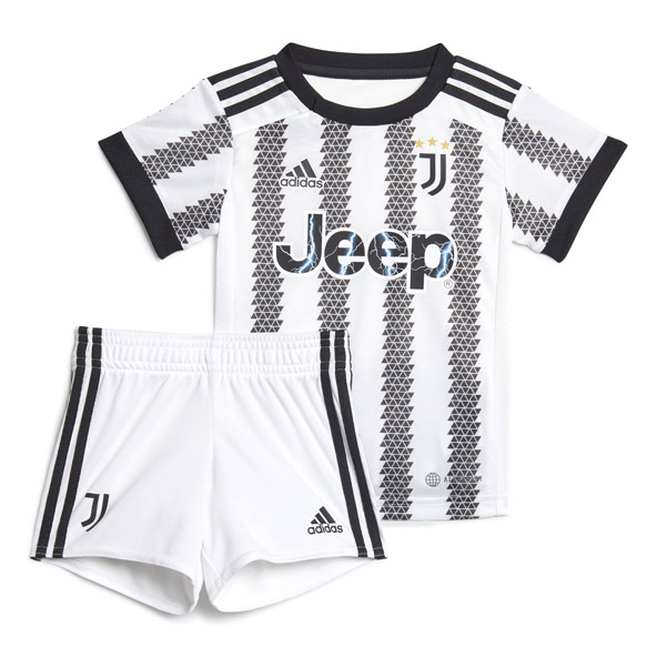 adidas Juventus 22 Home Mini Kit White