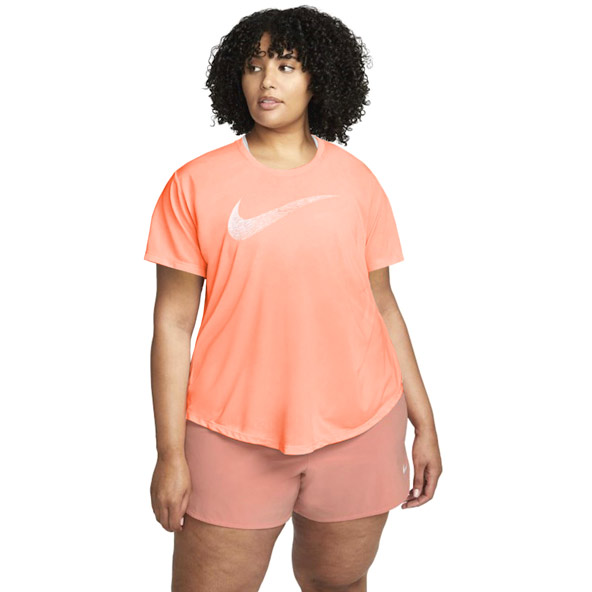 Nike Swoosh Run Womens Short-Sleeve Running Top - Plus