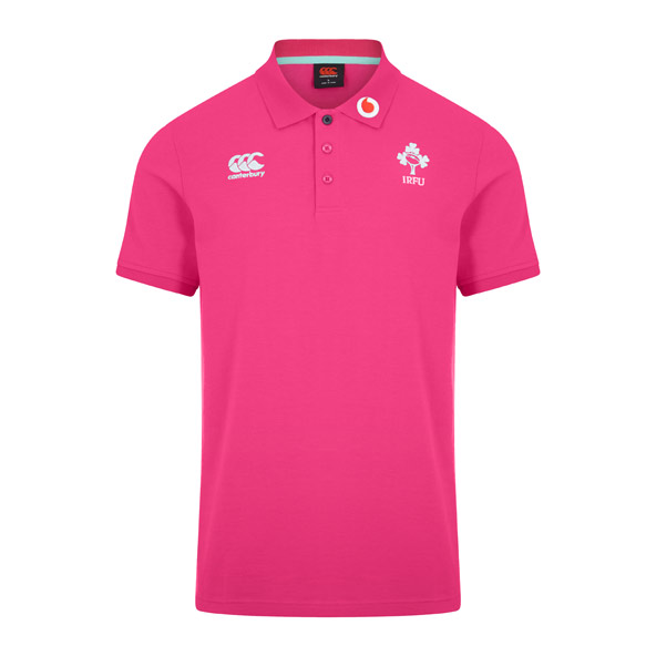 
                            Canterbury IRFU 22 Team Polo Shirt Pink, PINK