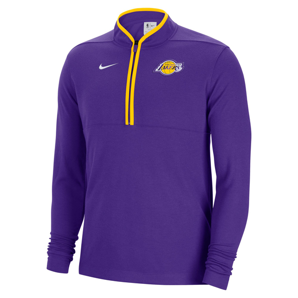 Nike Lakers DriFit Half Zip Top Purple