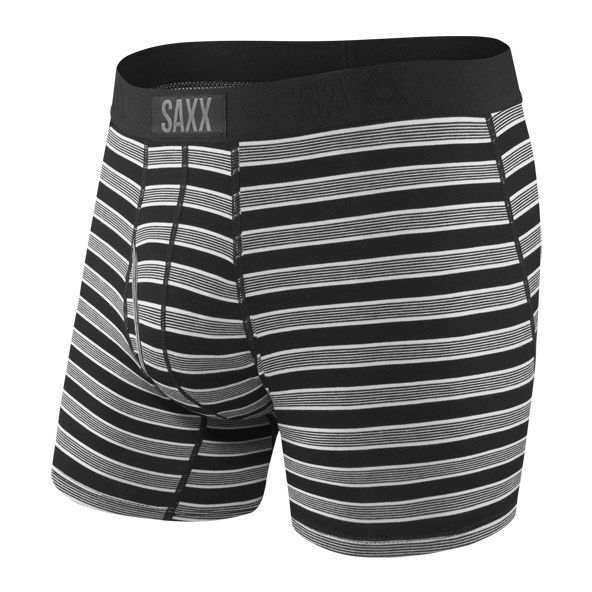 SAXX Ultra Boxer Brief Black Crew Stripe
