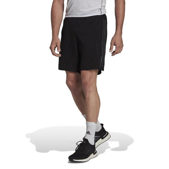 adidas Run Icon Full Reflective 3-Stripes Mens Shorts