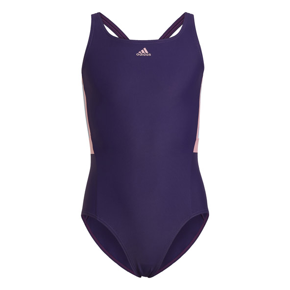 Adidas Colorblock 3-Stripes Girls Swimsuit