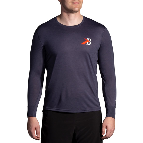 Brooks Mens Distance Graphic Running Long Sleeve Top