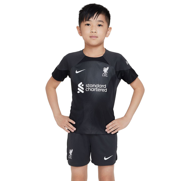Nike Liverpool FC 2022/23 Stadium Goalkeeper Kids Dri-FIT Soccer Shorts