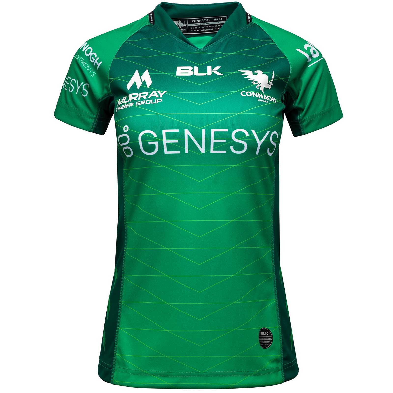 BLK CONNACHT RUGBY 2022/23 WOMENS HOME PRO JERSEY
