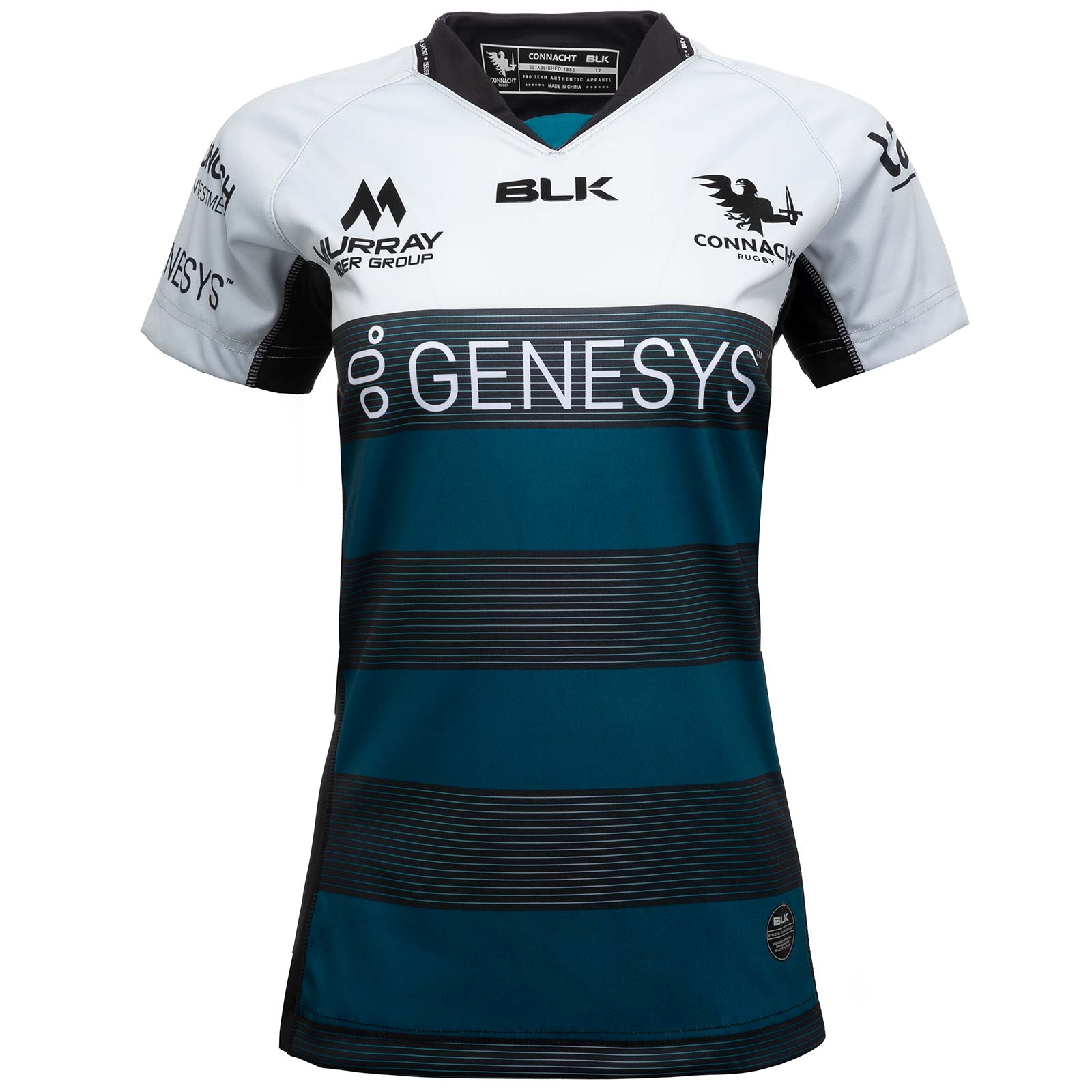 BLK CONNACHT RUGBY 2022/23 WOMENS AWAY PRO JERSEY