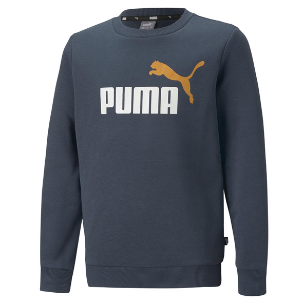 Puma Essentials+ Two-Tone Logo Kids Crew Top