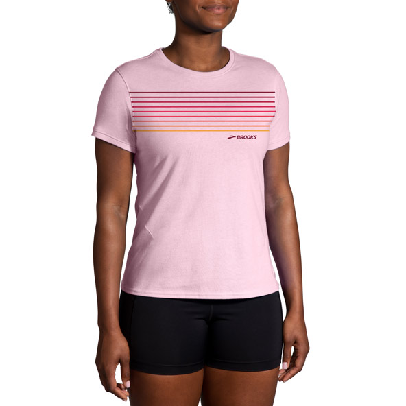 Brooks Womens Distance Short Sleeve 2.0 Running T-Shirt