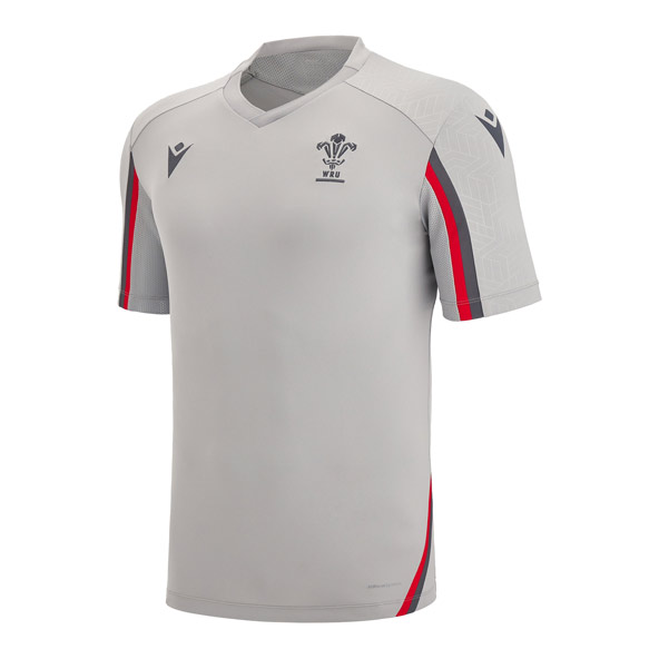 Macron Wales Rugby 2022/23 Kids Training T-Shirt