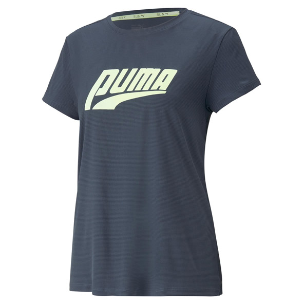 Puma RUN Womens Short Sleeve Logo Running T-Shirt