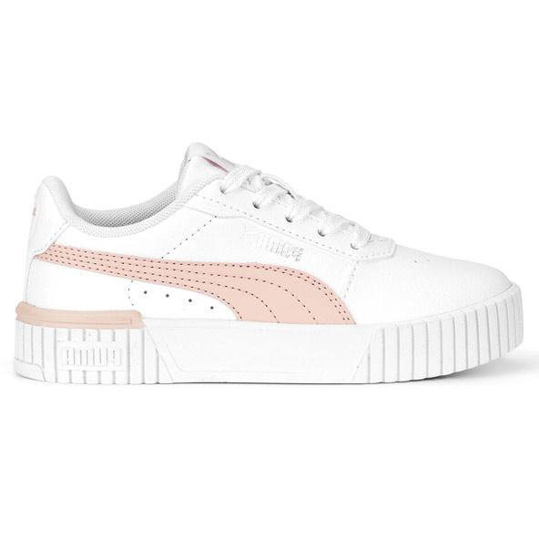 
                            Puma Carina 2.0 Jnr Girls White/Pink, WHITE