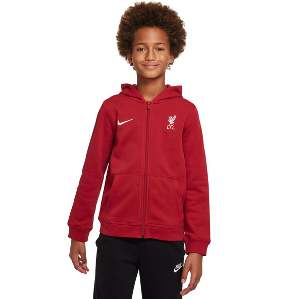 Nike Liverpool FC Club Fleece Kids Full-Zip Hoodie