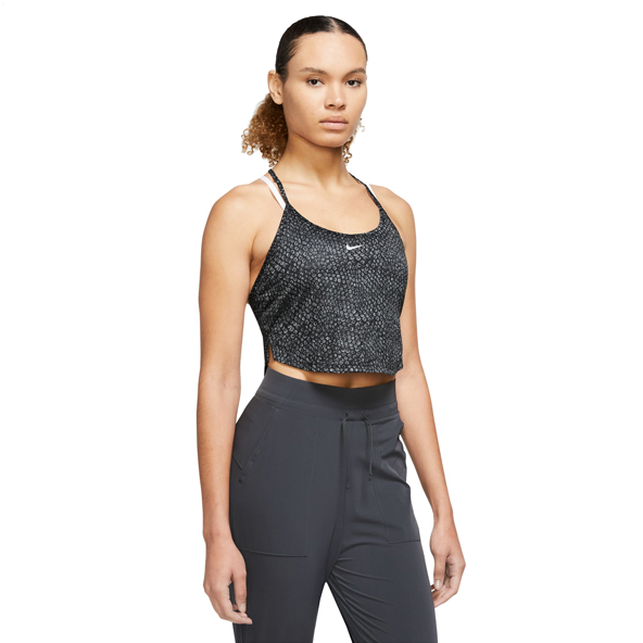 Nike One Dri-FIT Womens All-Over-Print Cropped Tank