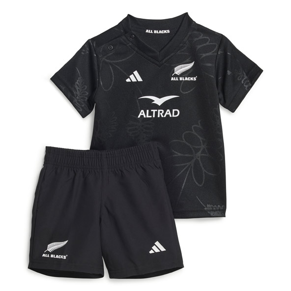 adidas All Blacks Rugby Kids Home Kit