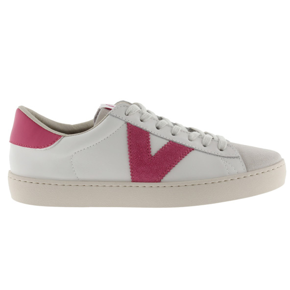 Victoria Contrast Leather Sneaker Wmn Wh