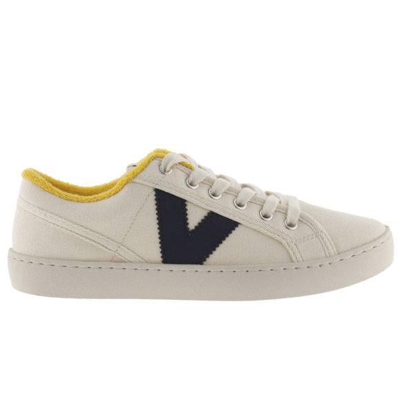 Victoria Lined Leather Sneaker Wmn Wh/Ny