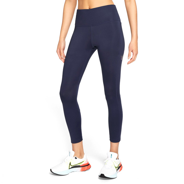 Nike Fast Womens Mid-Rise 7/8 Graphic Leggings 